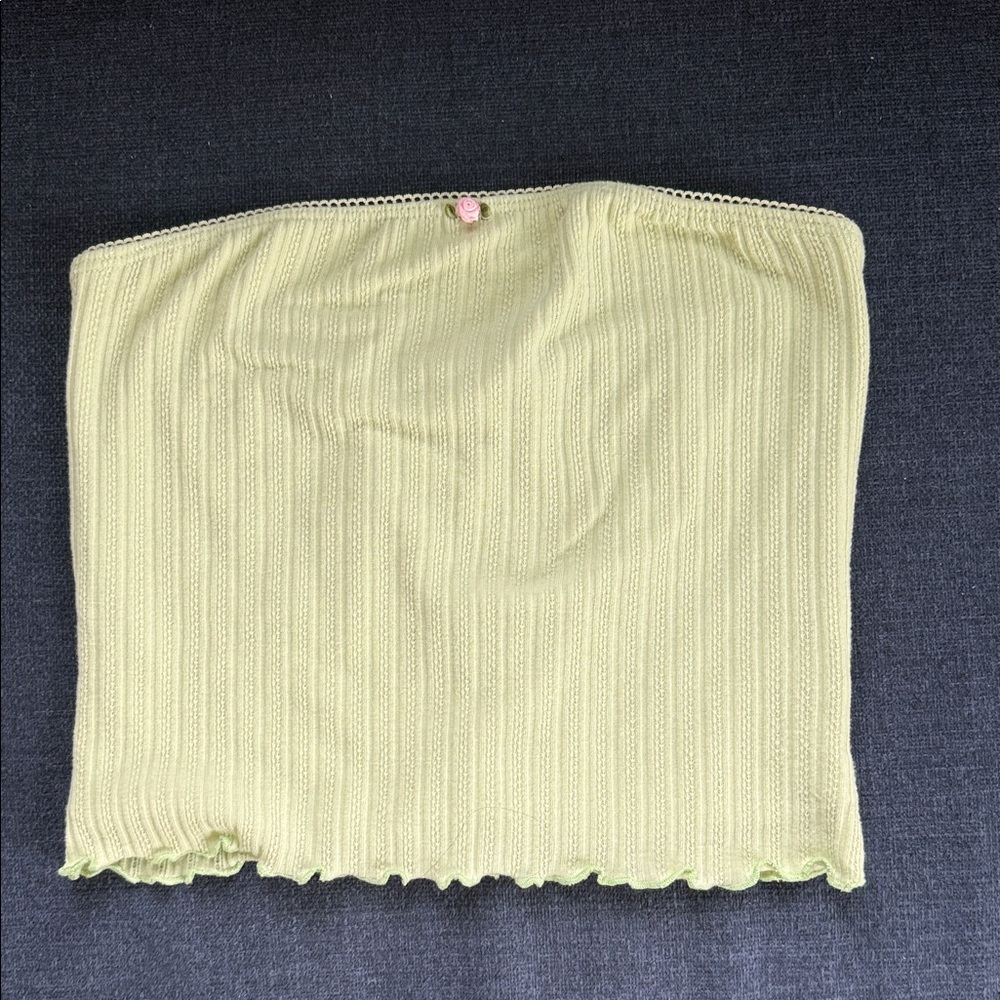 Green Strapless Women's Skirt